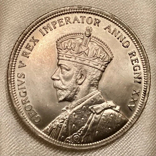 1935 Canada Silver Dollar - George V Silver Jubilee Commemorative - Uncirculated