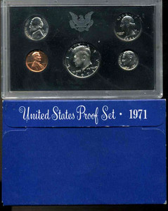 1971 S PF Proof Set U.S. Mint Original Government Packaging OGP COIN SET#1449