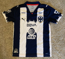 Liga MX C.F. Camiseta de fútbol Monterrey Rayados Puma talla juvenil mediana (11-12 años)