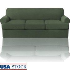 Stretch Sofa Covers 4 Piece Set T Cushion Design Furniture Protection Easy Care