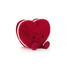 Jellycat Amuseables Arlette Heart Macaron Red Plush Toy