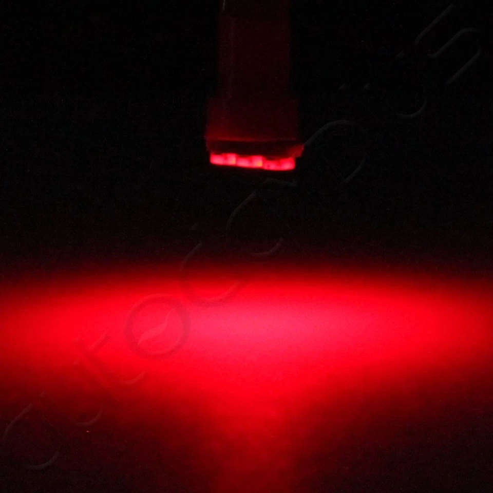 20pcs T5 17 37 73 LED Bulb Red Instrument Cluster Panel Lamp Dashboard Light - Image 2 of 4