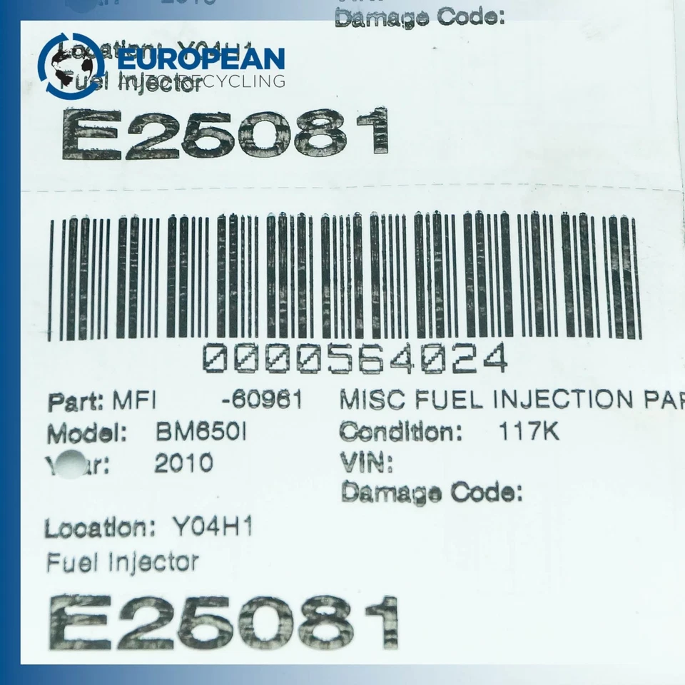 Injetor de combustível 2006-2010 BMW 550I 650I 2006-2008 750I 13647525721 fabricante de equipamento original - Imagem 3 de 3