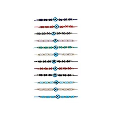 Colorful Evil Eye Lucky Knot Bracelet Set Red String Thread Protection Amulet Ha