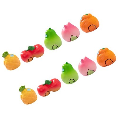 10 Pcs Fruchtharzornament Miniatur-gartendekoration Mini-Bonsai-Figuren
