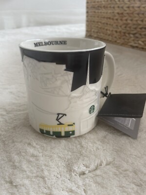 Starbucks Melbourne Australia City Skyline 3D Relief Kaffee/Tee Mug