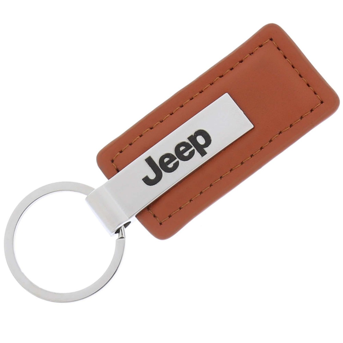 Y。 Jeep Leather Keychain (Brown) | eBay