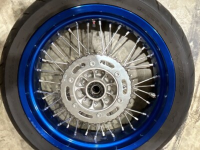 2000-2024 DRZ400SM SuperMoto BLUE Excel REAR wheel rim straight