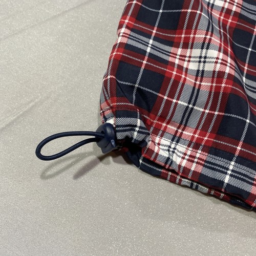 VTG Catalina Jacket Womens Medium Red Black Plaid Full Zip Rain Coat Gold Zipper - Picture 9 of 9