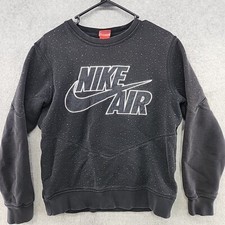 Vintage NIKE Black Crewneck Sweatshirt Men's Size M Red Tag - Space AOP GALAXY