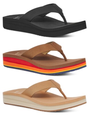 Sanuk Women's Highland Soft Top Flip Flop Sandals 1137850
