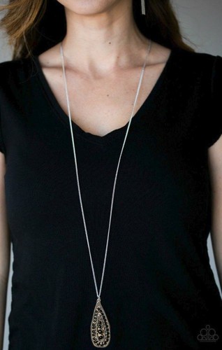 Paparazzi Tiki Tease Necklace Black 