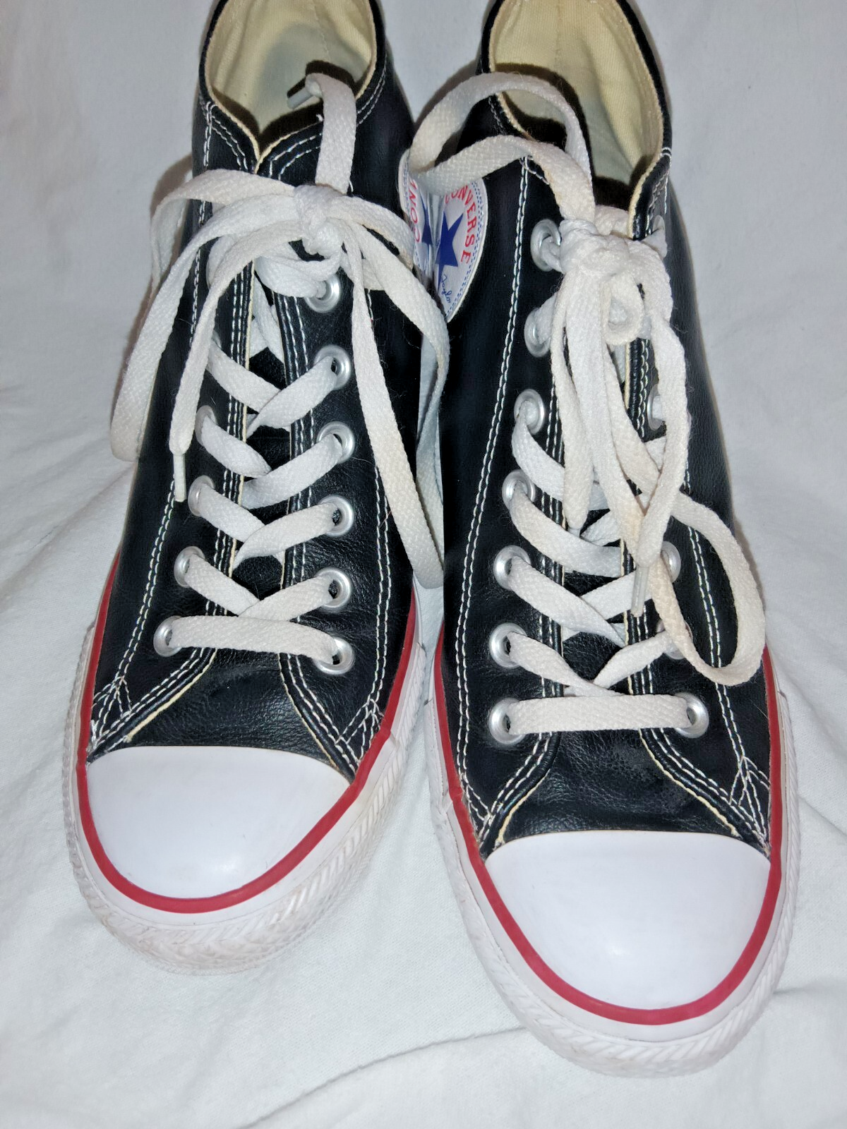 Converse Chuck Taylor All Star Lux Mid Wedge Sneaker in Black Leather  -image