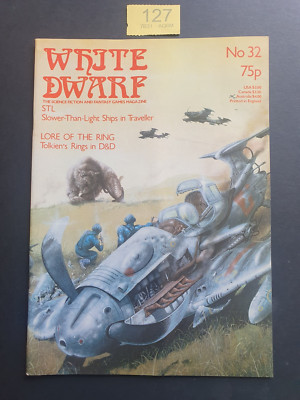 WHITE DWARF MAGAZIN AUSGABE # 32 AUGUST 1982 RUNEQUEST ETC GW AUS BINDER