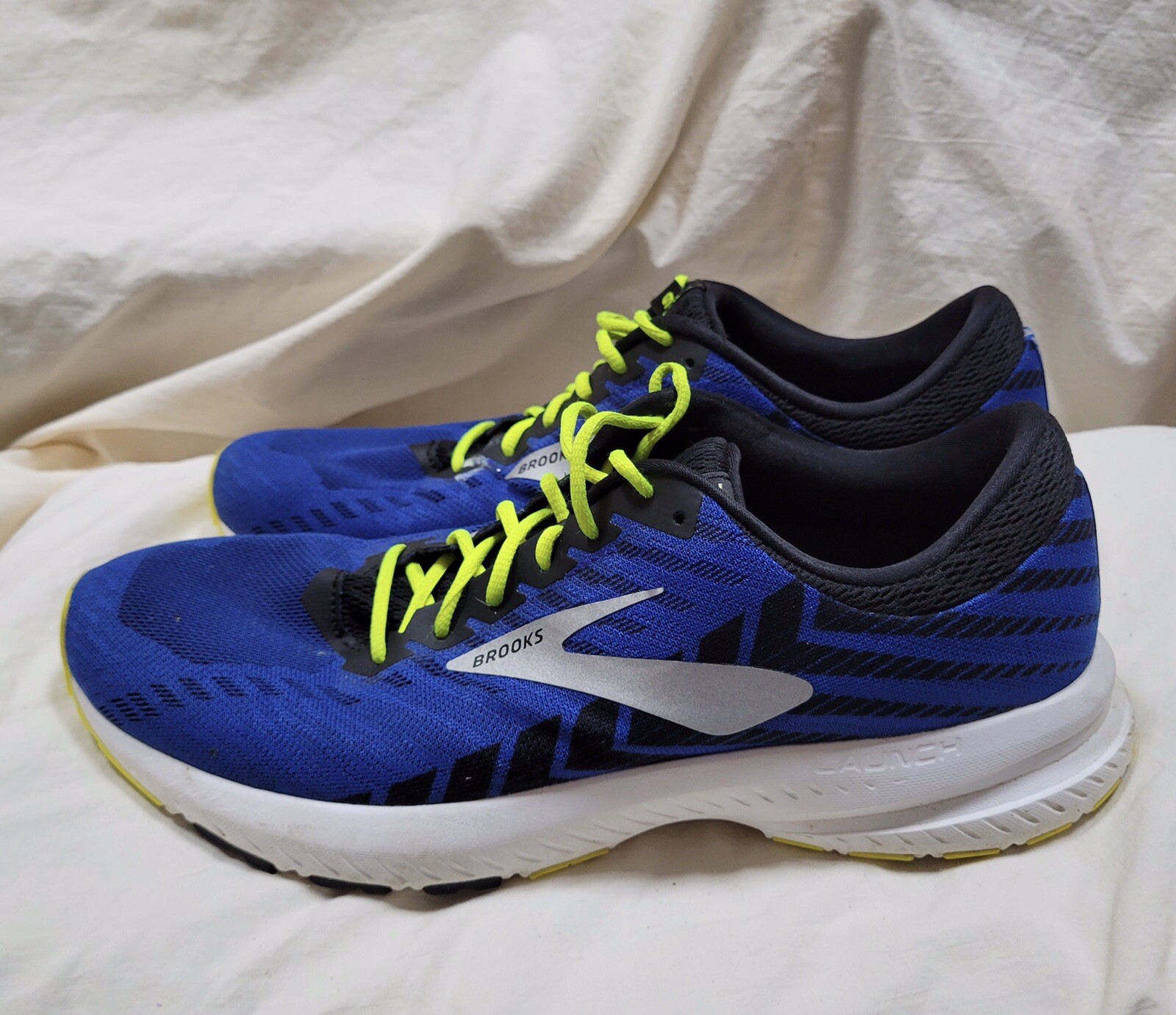 Brooks Launch 6 Mens Blue Mesh Athletic Running Shoes… Gem