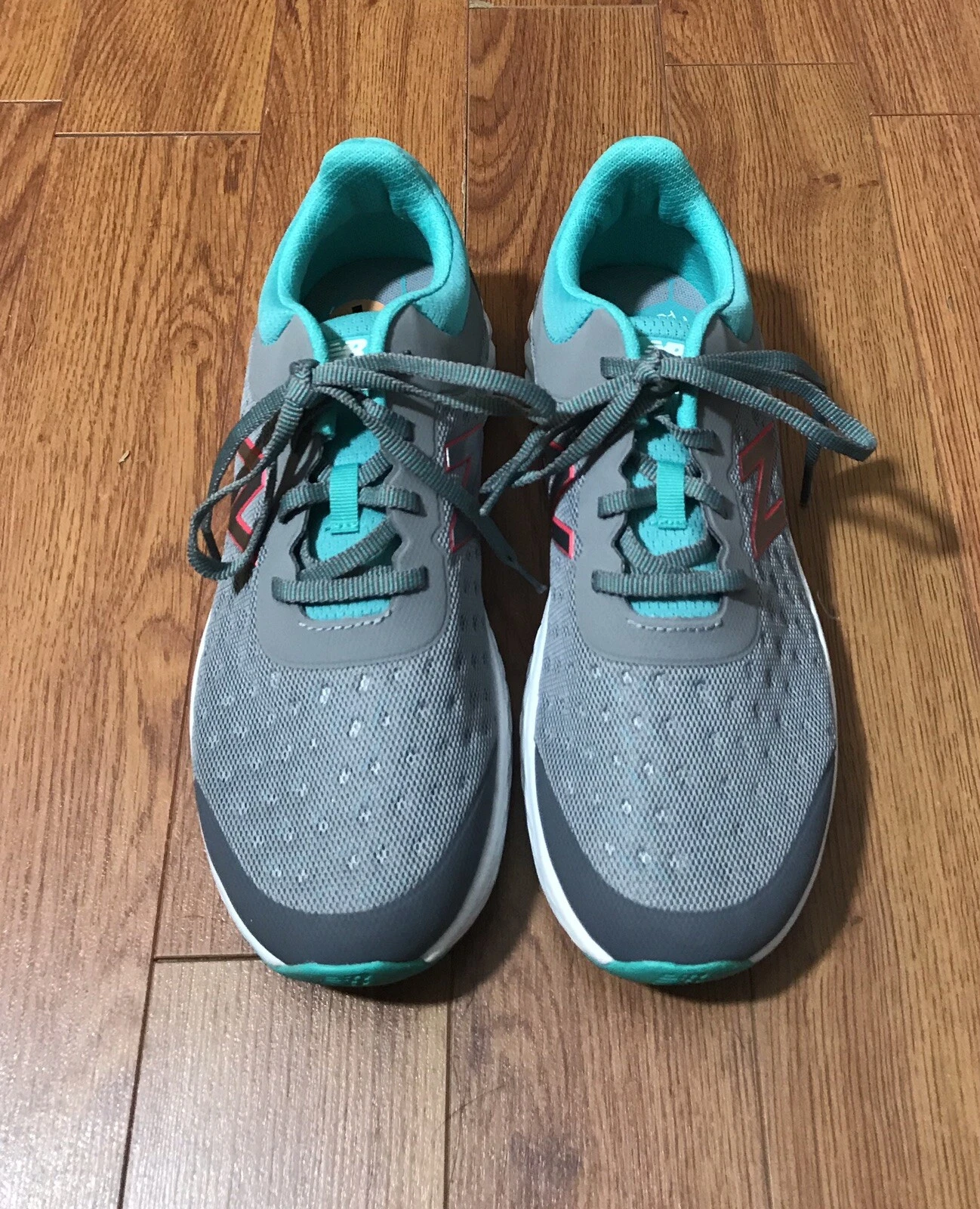 Scarpe New Balance Ragazza Running Stringate Grigio Turchese KJKAYSTY Taglia 7M