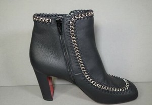 louboutin silver booties