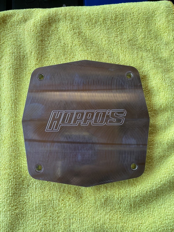 2 LOWRIDER HYDRAULICS HOPPOS HYDRAULICS Aluminum Backing Plates