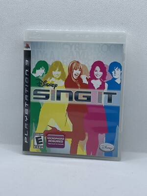 Disney Sing It (Sony PlayStation 3, 2008) with Manual
