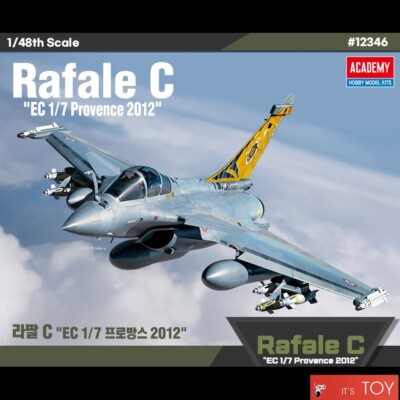 Academy 1/48 Rafale C ''EC 1/7 Provence 2012'' Aircraft Plastic model kit #12346