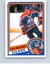 VINTAGE HOCKEY CARD OPC 1984 EDMONTON OILERS KEVIN McCLELLAND ROOKIE CARD NO441 