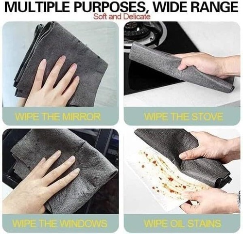 Microfiber Cleaning Cloth Window Mirror Glass,Washable Kitchen Car Cleaning Wipe - Picture 23 of 28