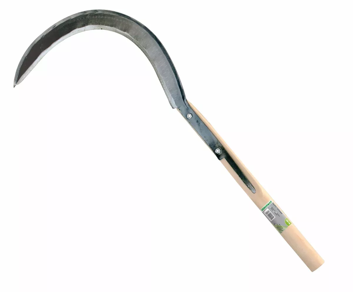 Garden Scythe Sickle Weed Nettle Bramble Bush Wacker Hand Held Heavy Duty