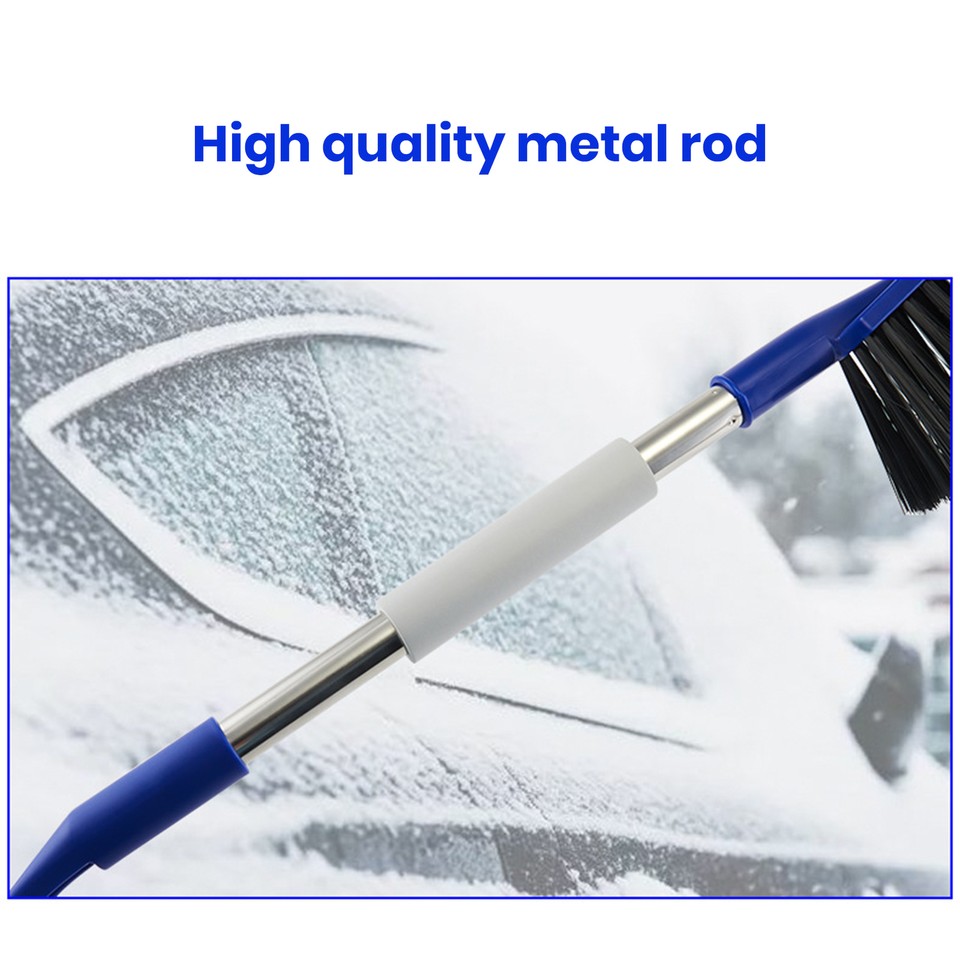 Scratch Free Snow Scraper Long Handle Brush Durable Aluminum Alloy Car