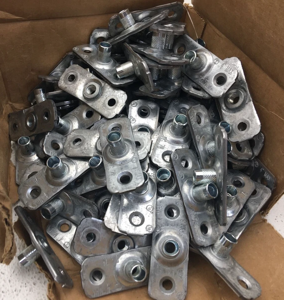 LOTE DE 100 PLACAS DE TECHO DE ACERO FIGURA 78-3/8-PGL B-LINE 3/8 PULGADAS Foto 2 de 4