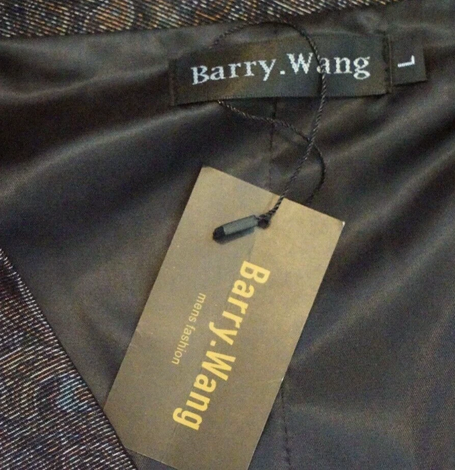 Barry Wang Vest Mens Large Multicolor Paisley Dress Tux Tuxedo Suit Formal NWT - Image 3 of 4