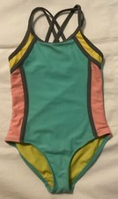 Wonder Nation Girl s Swimsuit Sz4-5 82 Nylon- 18 Spandex One Piece