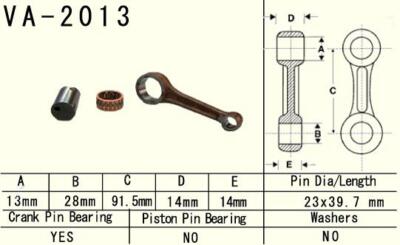 New VESRAH Pleuel connecting rod YAMAHA YFM 80 (YFM80) '85-'08