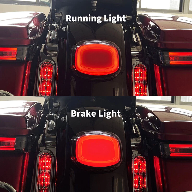Smoked Rear LED Brake Light Stop Tail fits for Harley Touring Road Street Glide — 第 3/4 张图片