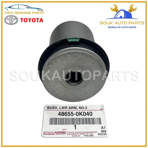 48655-0K040 Genuine Toyota BUSH, FRONT LOWER ARM, NO.2, RH/LH 486550K040 OEM - Picture 3 of 3