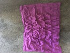 Purple Waterfall Ruffles Twin Duvet Cover, Pillow Sham and Accent Pillow cover — photo 2