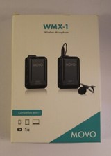 Movo WMX-1 2.4GHz Wireless Lavalier Microphone System - Black