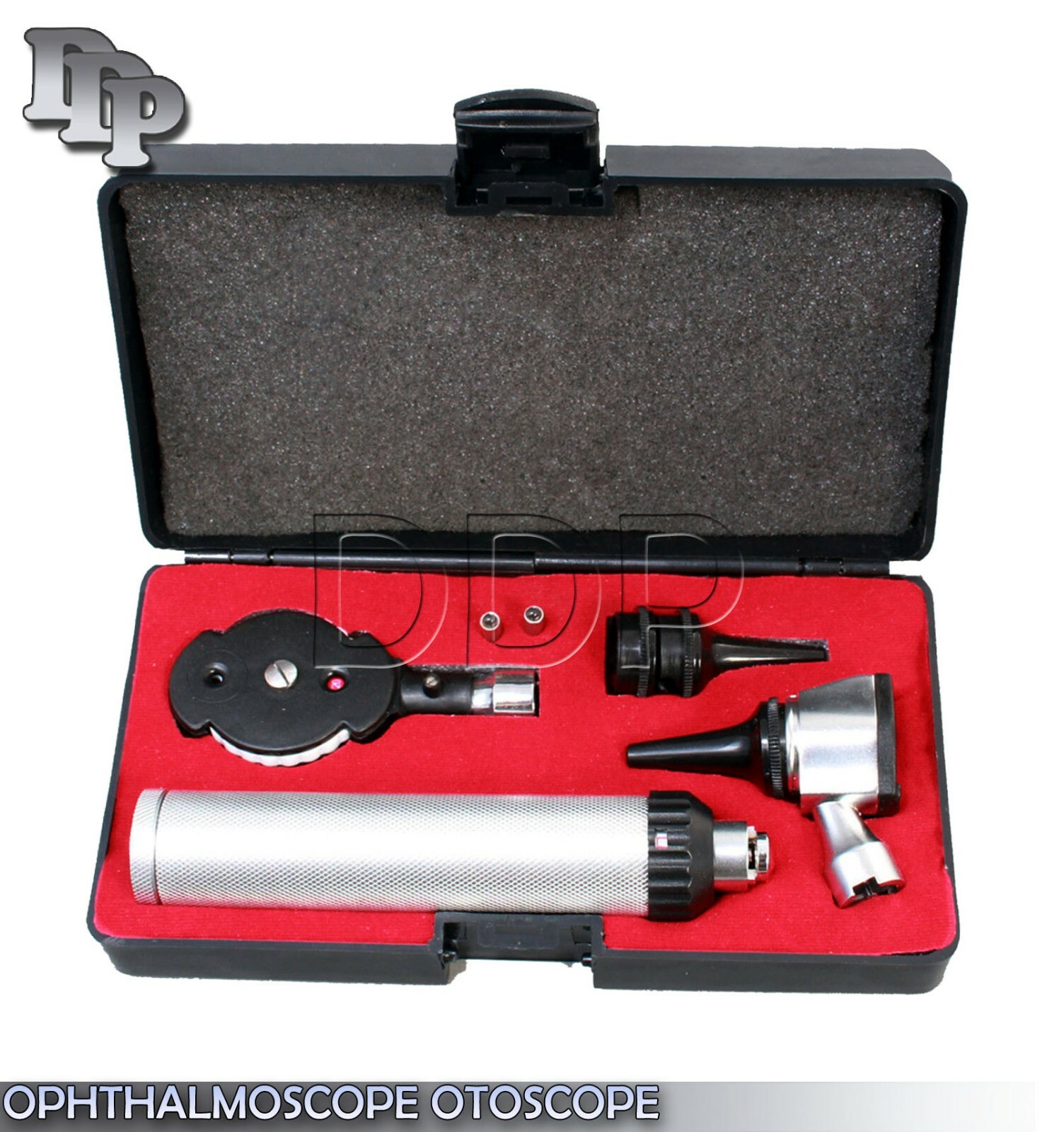 NEW Professional Physician OPHTHALMOSCOPE OTOSCOPE DIAGNOSTIC SET + 2