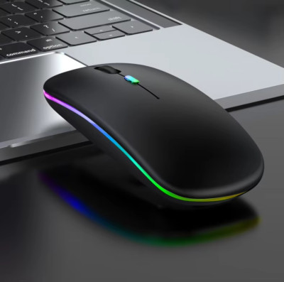 Kabellose Maus BT 2.4G RGB Wiederaufladbare Maus Kabellos LED Hintergrundbeleuchtung für Laptop PC