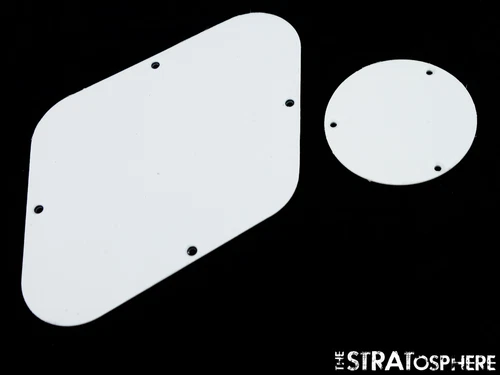 * NEW White REAR CONTROL PLATES for Gibson USA Les Paul Standard Guitar 3 Ply