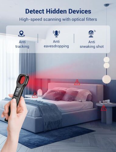 Pro versteckte Kamera Detektor GPS Tracker Anti Spionage Cam Finder für Büro Auto Hotel - Bild 2 von 8
