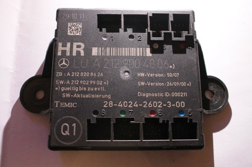 Mercedes W212 W204 W218 Türsteuergerät Steuergerät Tür hinten rechts A2129004006