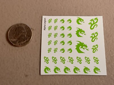 BAGE TRANSFERS ALPHA LEGION CHAOS SPACE MARINES TRANSFER SHEET WARHAMMER 40K