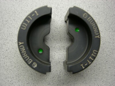 Burndy U-11T-1 Index 11 Hydraulic Crimper Black U Die Set Color Code Green 