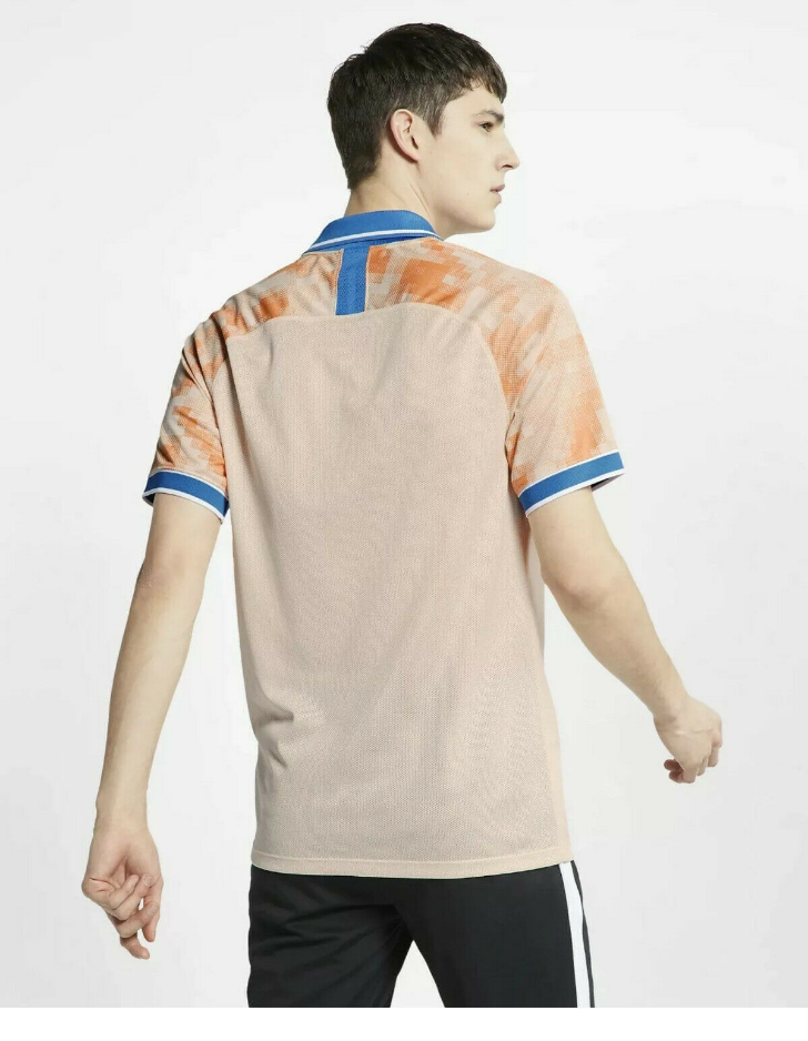 Nike F.C. La Victoire Home Soccer Men Jersey Guava Blue AQ0660 838
