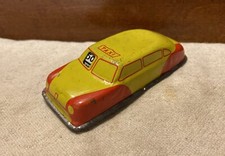 Vintage Argo 4" Tin Litho Taxi Cab W/Taxi Fare Meter