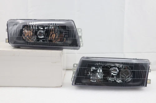 1998 1999 2000 2001 Mitsubishi Lancer Evo 5 6 Cleaar/Black Headlights set 98~00