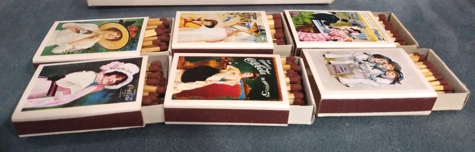 Coca Cola Calendar 1901 Match Box Set of 6 Full Matches Calendar Artwork - Image 4 of 4