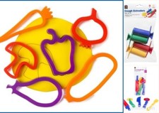 Play Doh Tools Set 15 Pieces Cookie Cutters, Extruders Modelling Clay Dough