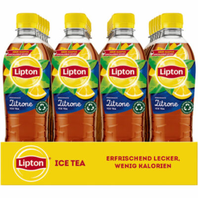 24 Flaschen Lipton Ice Tea Zitrone Lemon PET inc. 6  EINWEG a 0,5 L 