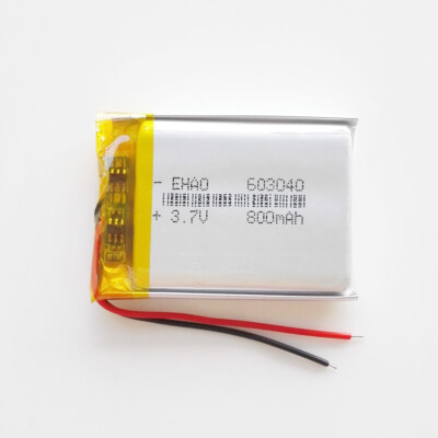 nazawa.moti88　603040 3.7V 800mAh 603040 Rechargeable LiPo Polymer Battery For GPS